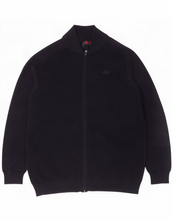 Kappa Herre Cardigan Sweater Stor Marineblå Bomuld