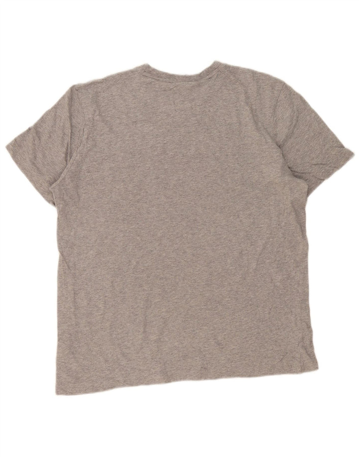 Reebok Herre T-Shirt Top Stor Grå Colourblock Bomuld