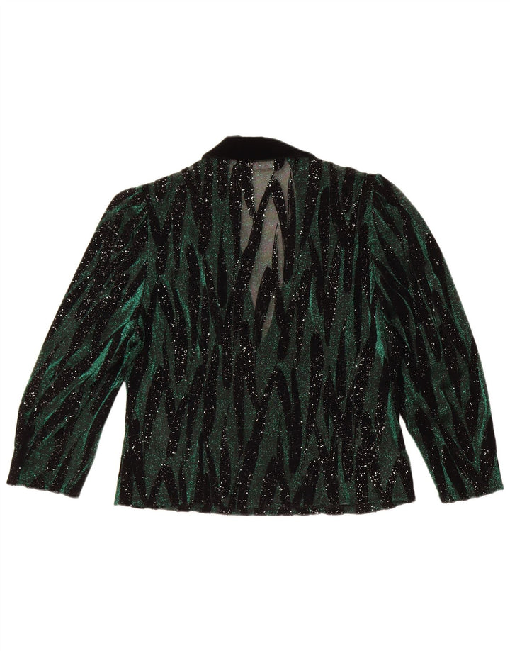 Hermann Lange Dame Se Through Shirt Bluse EU 42 Large Green