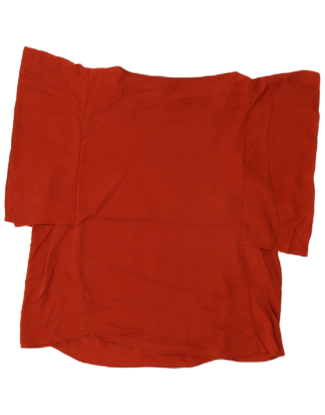 MOSSIMO Dame Batwing Bluse Top UK 18 XL Maroon geometrisk polyester