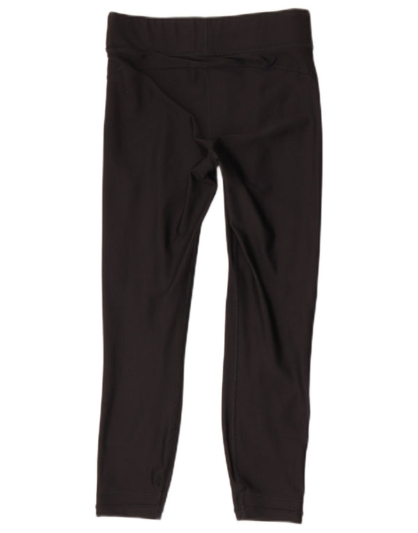 Under Armour Womens Heat Gear Crop Leggings UK 8 Small Black