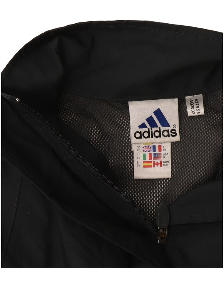 Adidas Dame Oversized Regnjakke UK 12 Medium Grey Polyester