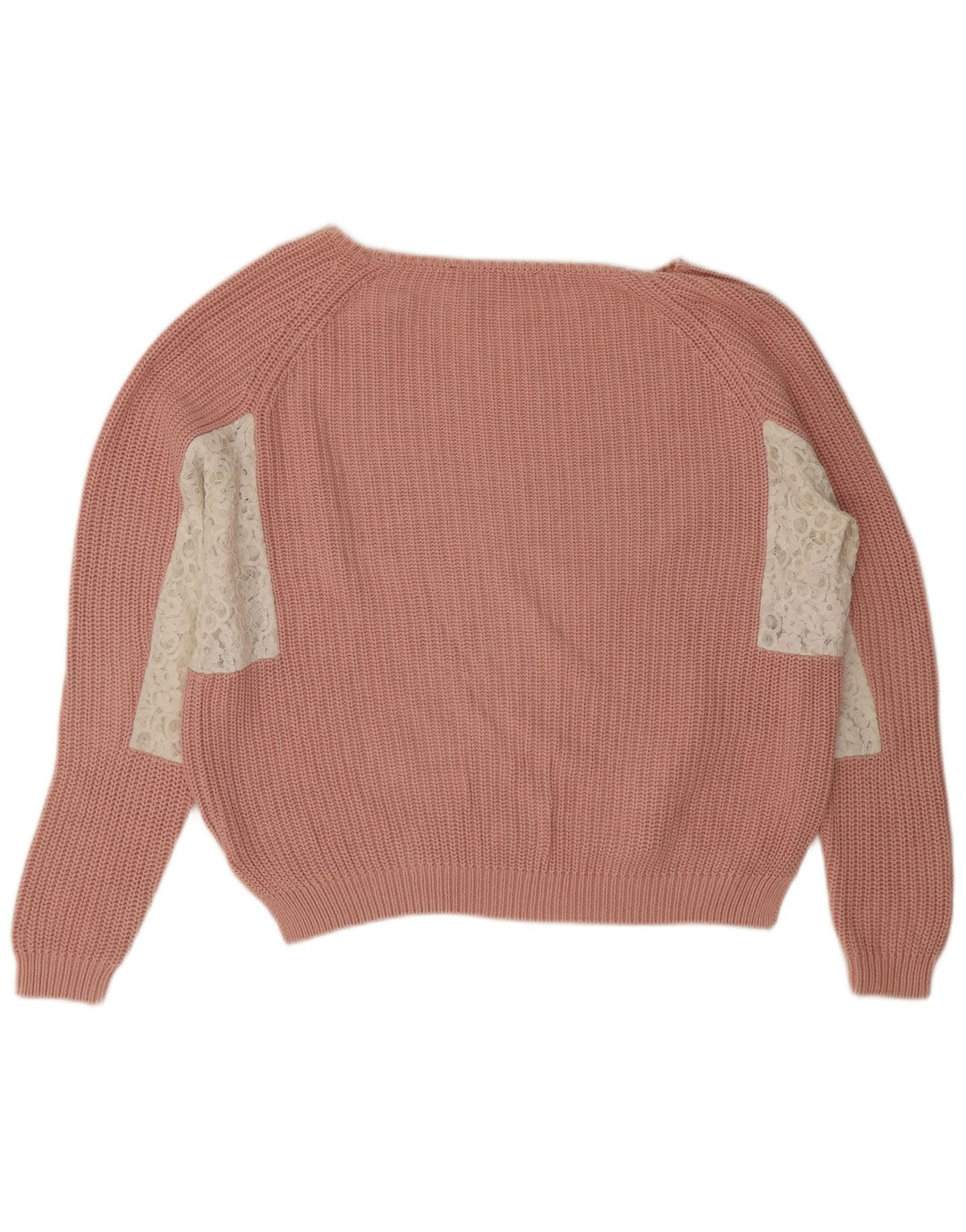 French Connection Dame Boat Neck Jumper Sweater UK 14 Medium Pink