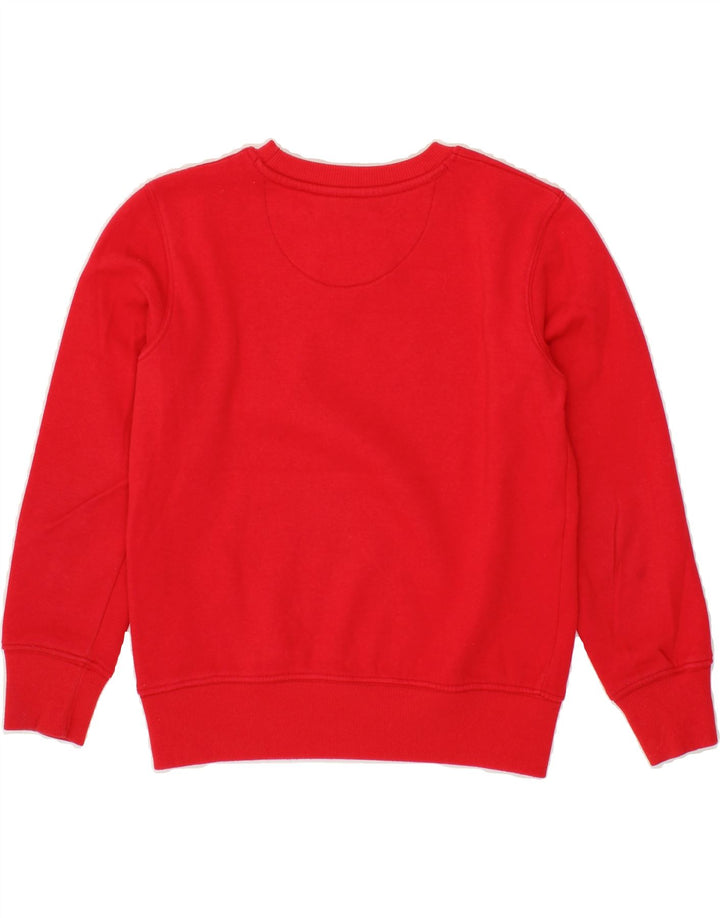 LEVI'S Girls Graphic Sweatshirt Jumper 9-10 Years Red Cotton Vintage Levi's and Second-Hand Levi's from Messina Hembry 