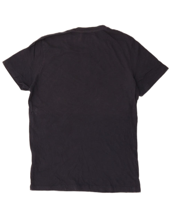 Jack & Jones Herre grafisk T-shirt Top Medium Marineblå Bomuld