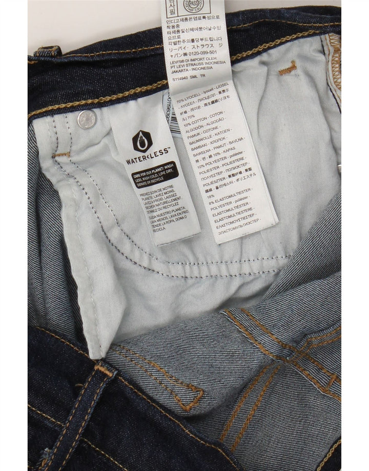 Levi's Dame 724 Højtaljede lige jeans W32 L32 Blå Lyocell