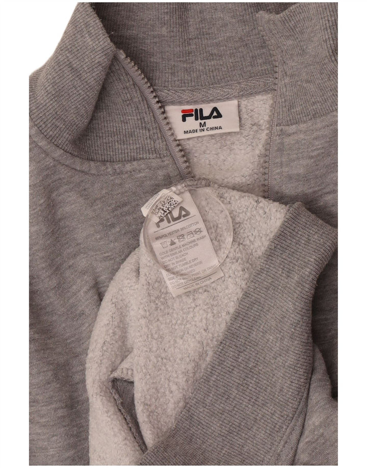 Fila Womens Loose Fit træningsdragt Topjakke UK 14 Medium Grey Polyester