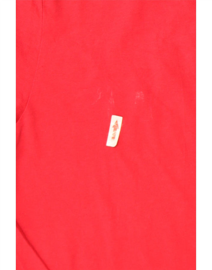 Kappa Herre T-Shirt Top 2XL Rød Bomuld