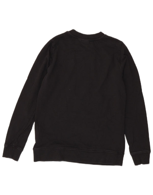 Vans Dame Grafisk Sweatshirt Jumper UK 10 Small Black Bomuld