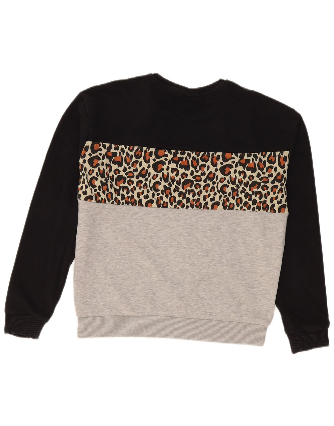 Fila Dame Grafisk Sweatshirt Jumper UK 10 Lille Flerfarvet