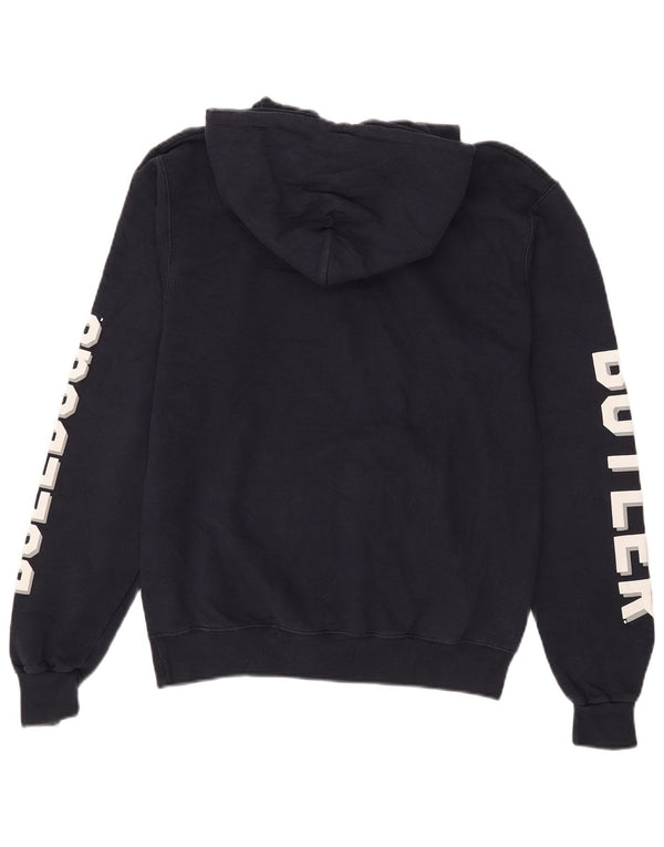 Champion Herre Bulldogs Grafisk Hoodie Jumper Small Navy Blue