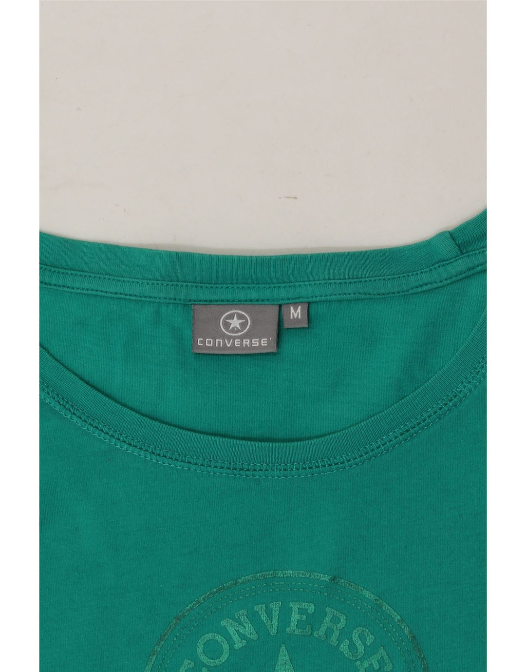 CONVERSE Womens Graphic T-Shirt Top UK 12 Medium Green Vintage Converse and Second-Hand Converse from Messina Hembry 