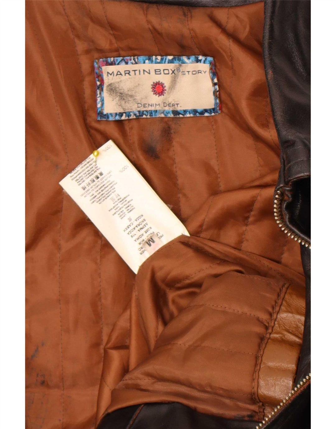 Vintage dame læderjakke UK 14 Medium Brown
