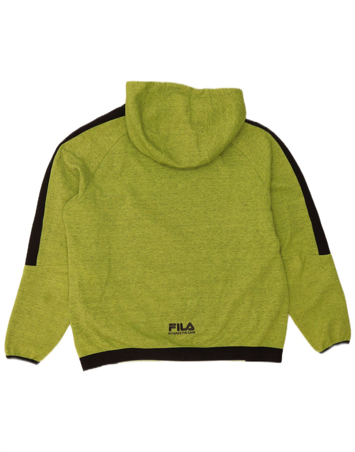 Fila Herre Sweatshirt Jumper XL Grøn Colourblock Bomuld