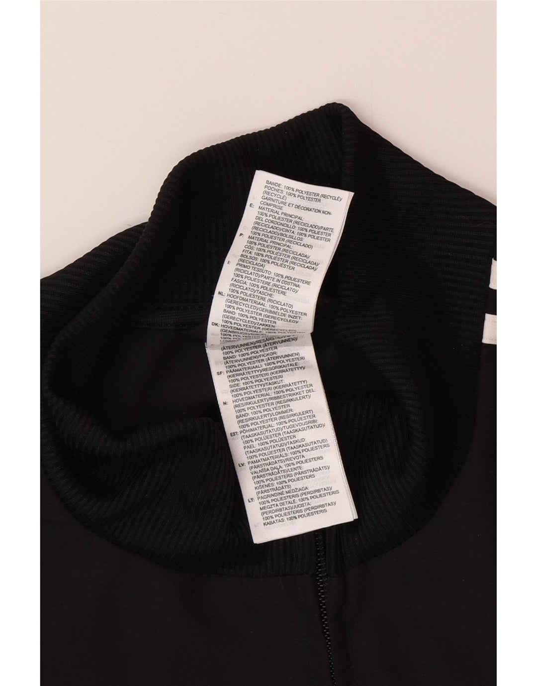 Adidas Træningsdragt til mænd, topjakke, stor sort polyester