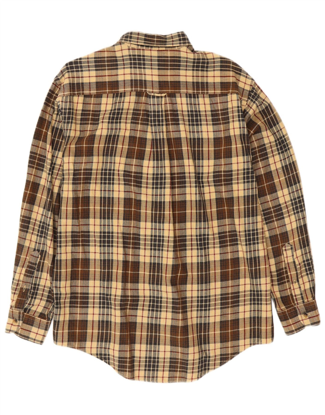 NAUTICA Flanelskjorte til mænd, medium brun ternet bomuld