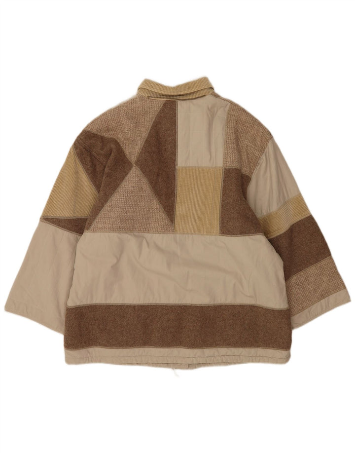 Penny Black Womens Windbreaker Jacket UK 14 Large Beige Colourblock