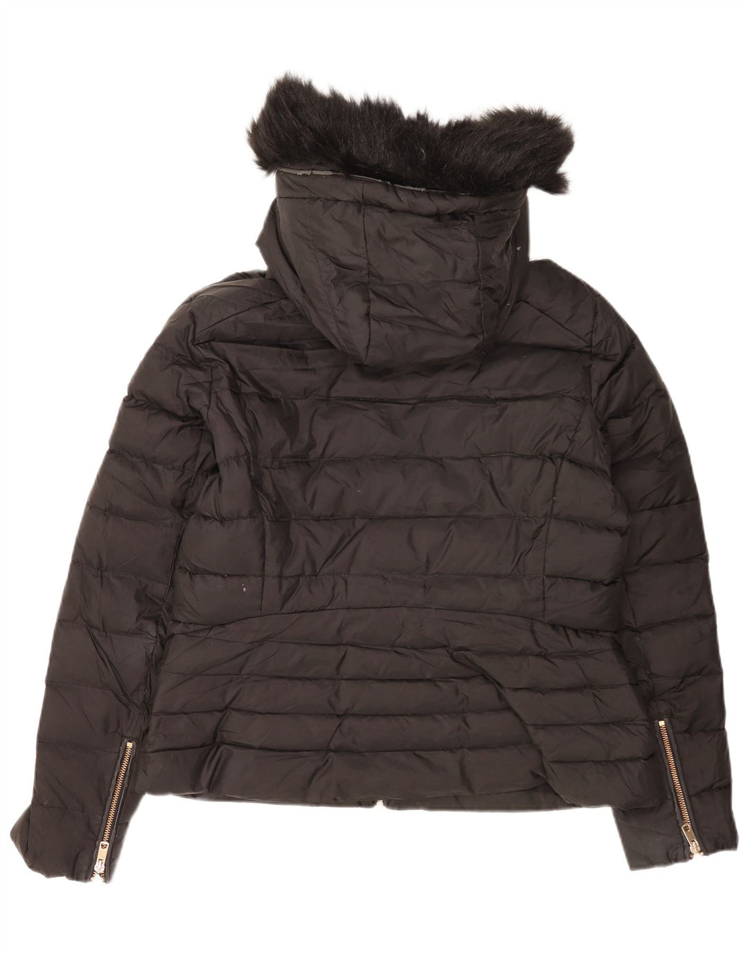 Zara hættejakke til kvinder UK 18 XL sort polyester