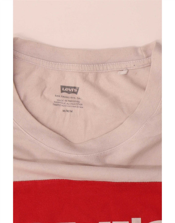 Levi's Herre grafisk T-shirt Top Medium Flerfarvet Colourblock Bomuld