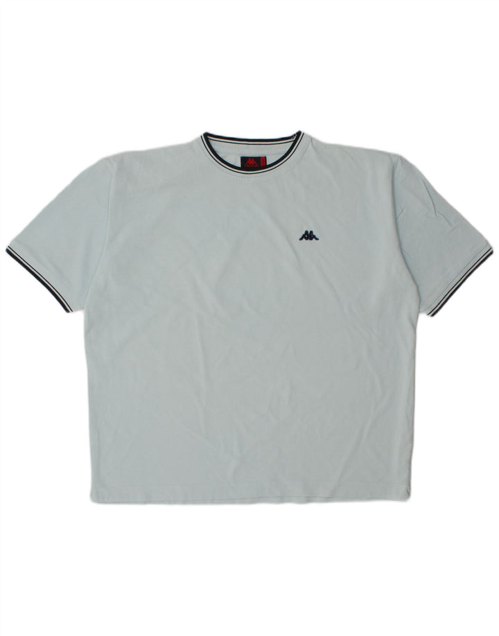 KAPPA Herre T-Shirt Top XL Blå Bomuld