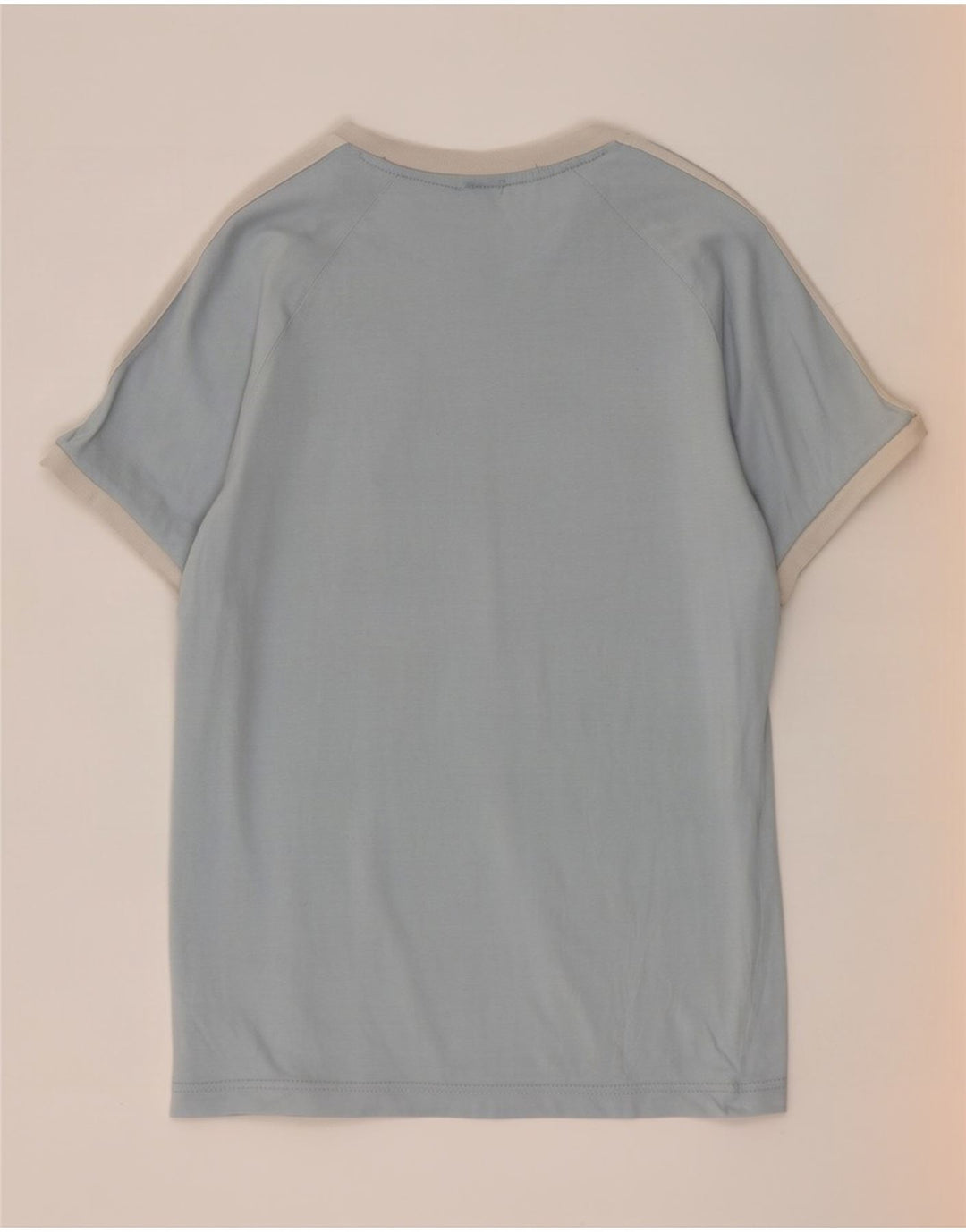 Adidas T-shirt top mellemblå bomuld til mænd