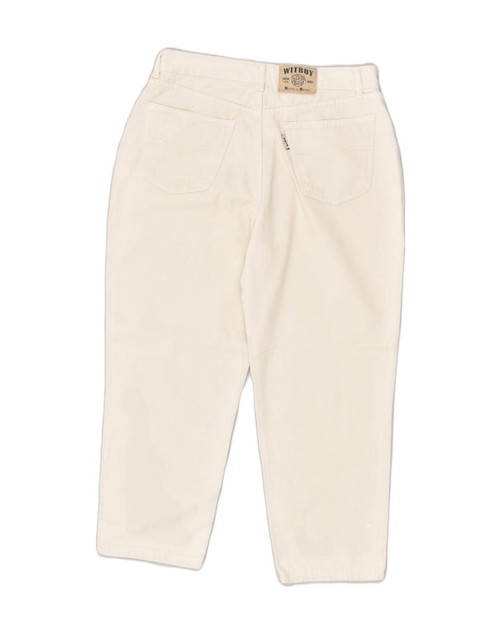 WITBOY Womens Tapered Jeans W36 L24 Beige Cotton | Vintage WITBOY | Thrift | Second-Hand WITBOY | Used Clothing | Messina Hembry 