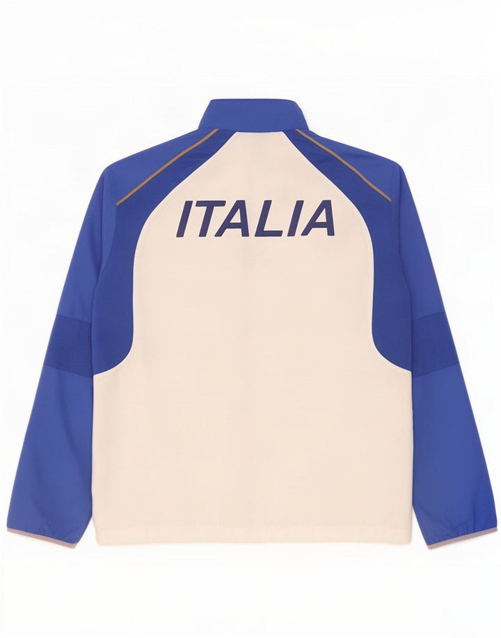 Asics Herre Italia Grafisk træningsdragt Topjakke Stor Hvid Colourblock