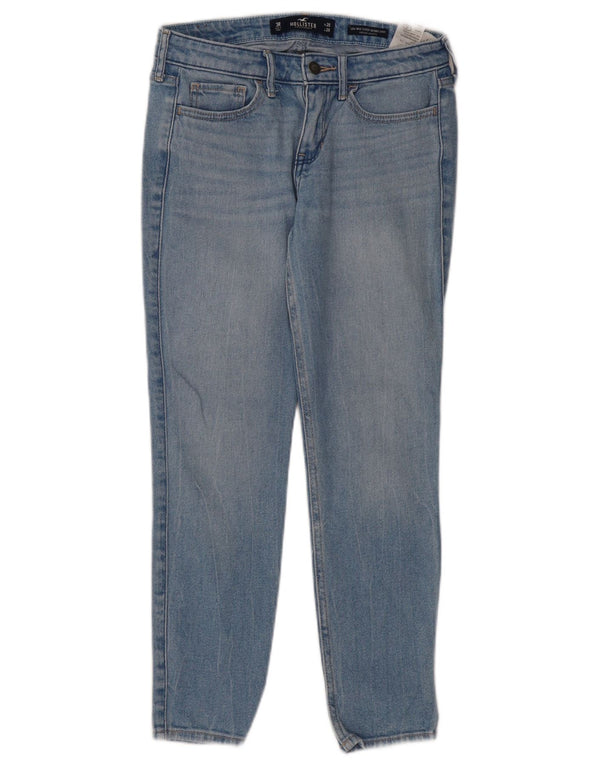 HOLLISTER Dame lavtaljede cropped jeans US 3 Small W26 L26 Blue