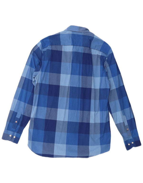 Tommy Hilfiger Herre Regular Fit Skjorte Large Blue Gingham Cotton