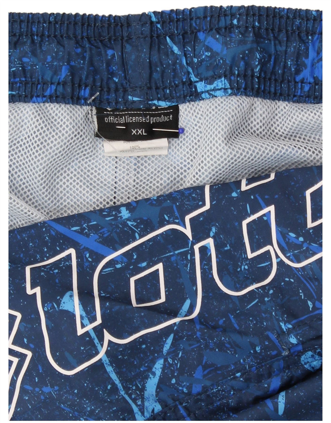 Lotto Herre grafiske svømmeshorts 2XL marineblå geometrisk polyester