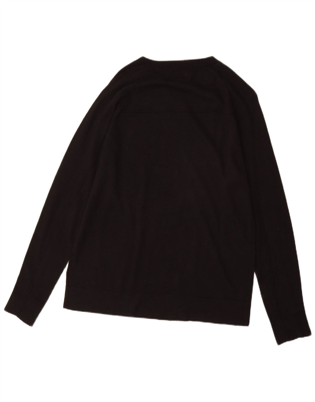 Farhi Herre Boat Neck Jumper Sweater Stor Sort Bomuld