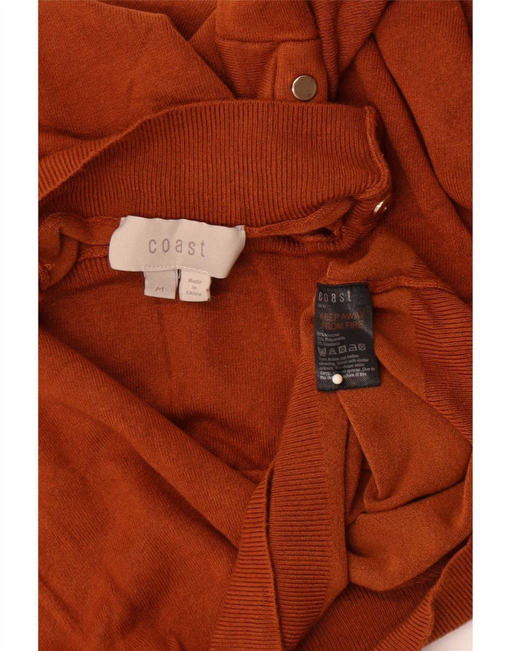 Coast Dame Turtle Neck Jumper Sweater UK 12 Medium Brown Viscose