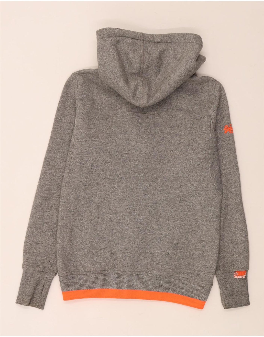 Superdry Hættetrøje med lynlås til mænd mellemgrå Colourblock Bomuld