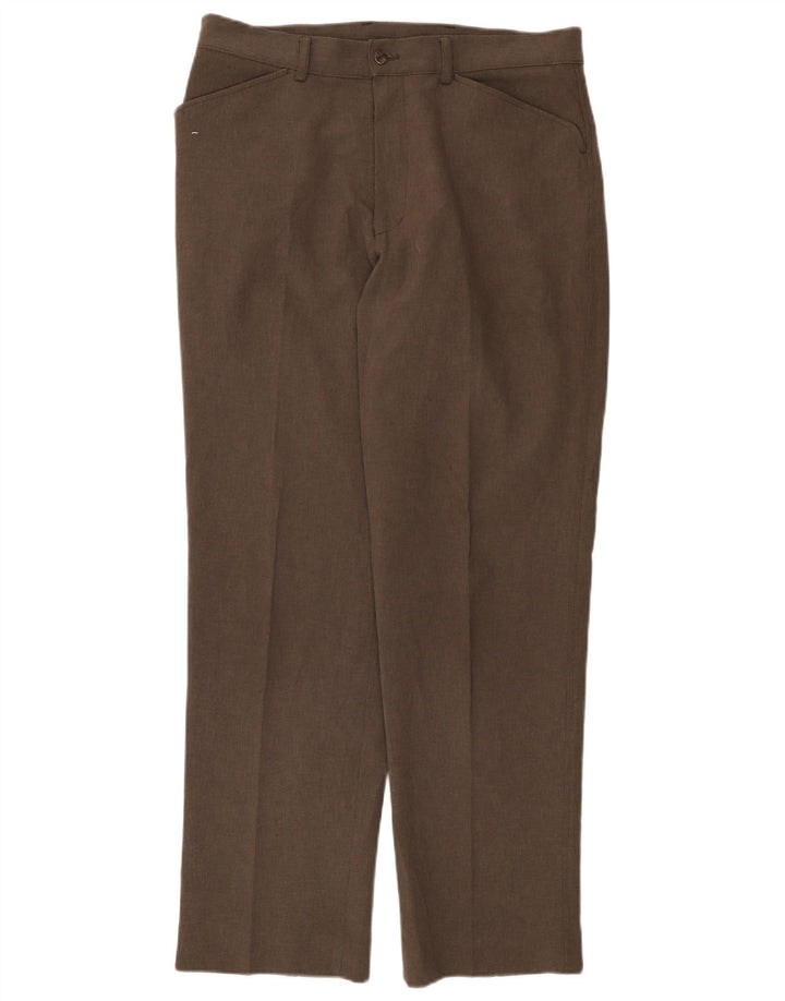 Farah lige chinosbukser til kvinder W34 L31 brun polyester