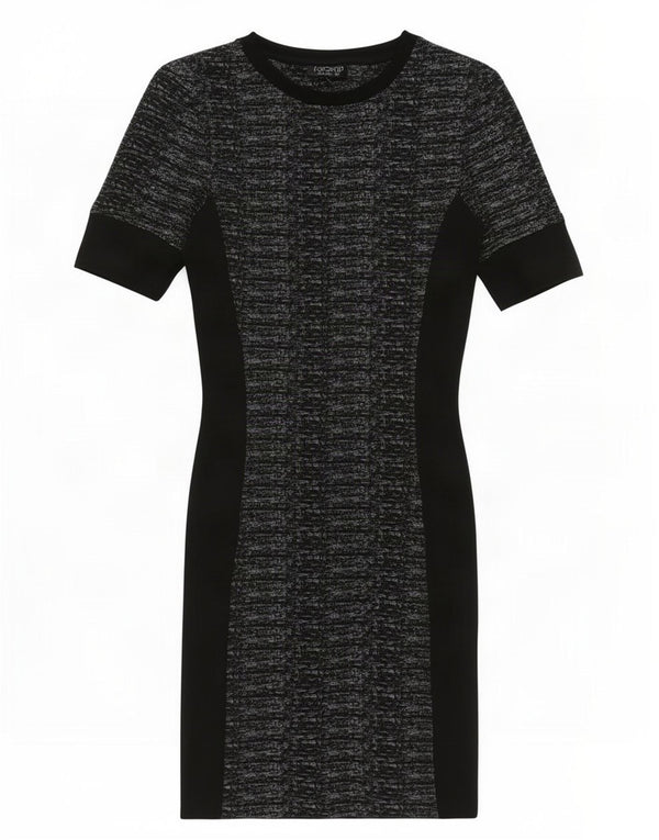 Topshop Womens Bodycon Dress UK 6 XS Black Flecked Polyester
