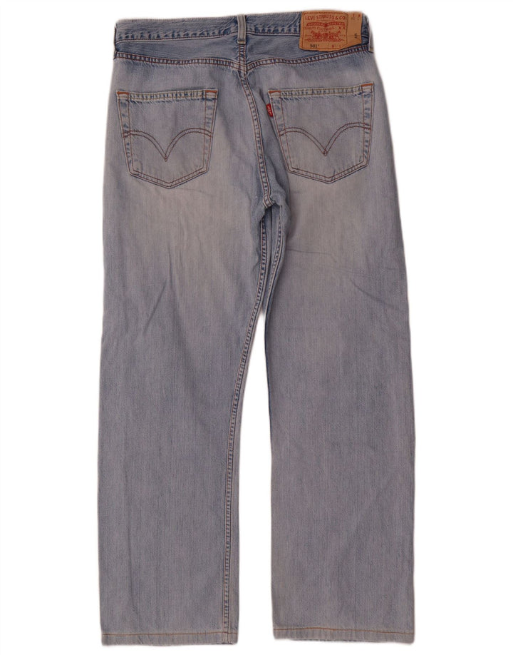 Levi's Herre 501 Straight Jeans W33 L28 Blå Bomuld