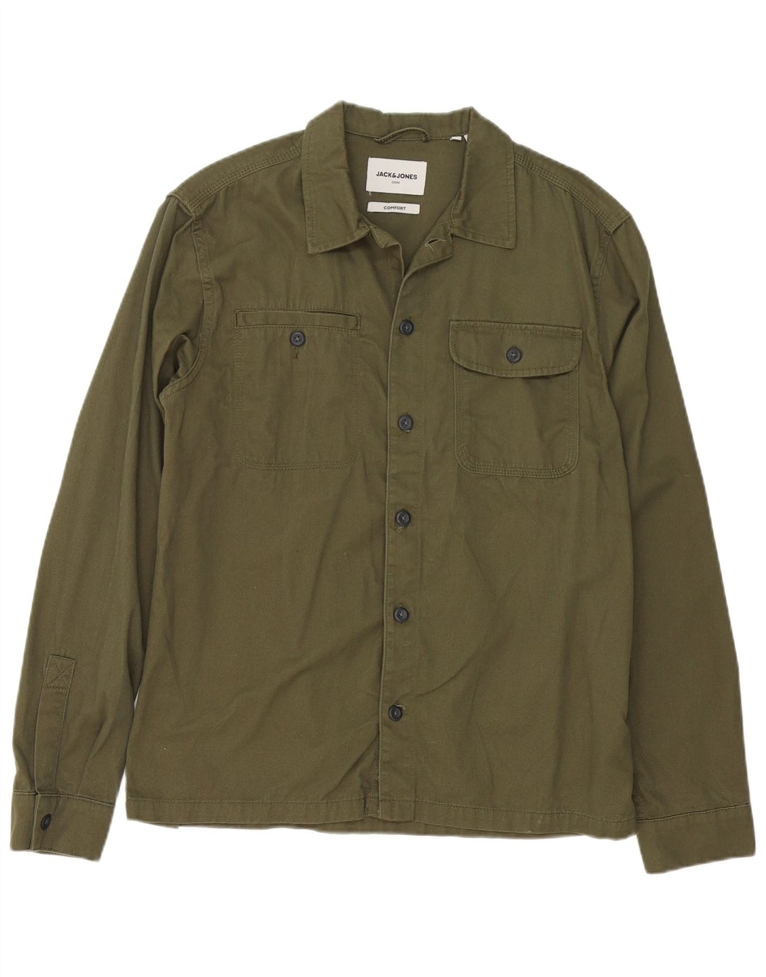 Jack & Jones Herreskjorte Stor Khaki Bomuld