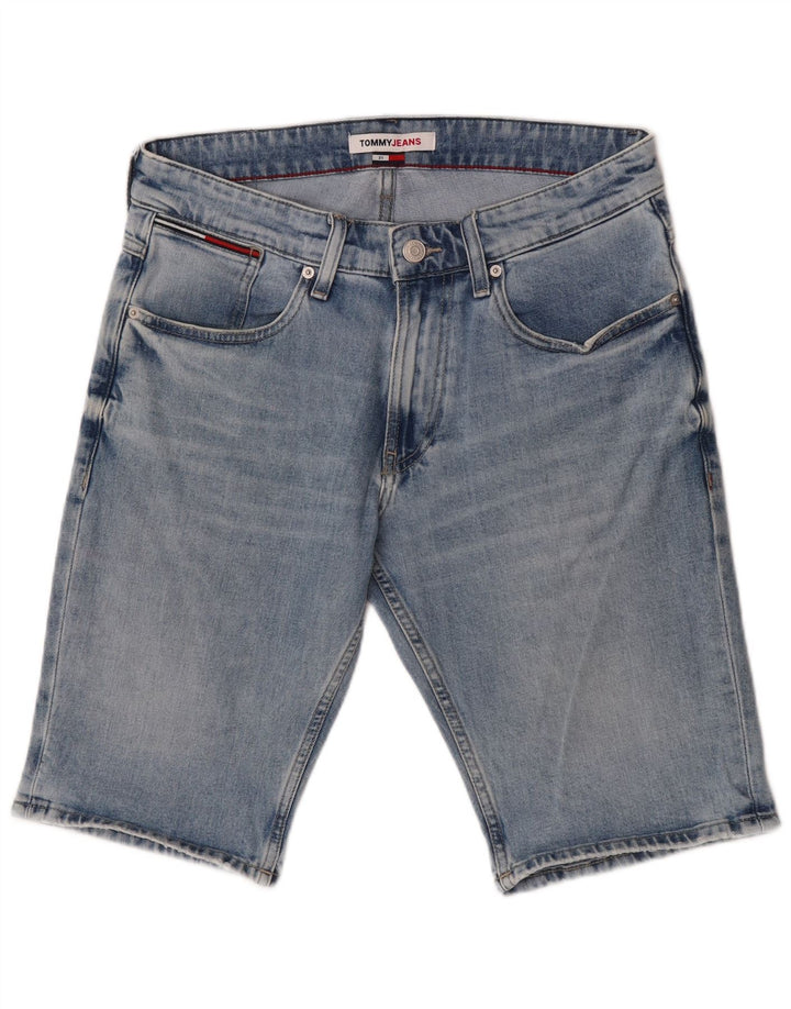 Tommy Hilfiger Herre Denim Shorts W31 Medium Blue Bomuld