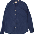 DOCKERS Mens Shirt Medium Navy Blue Spotted Cotton Vintage Dockers and Second-Hand Dockers from Messina Hembry 