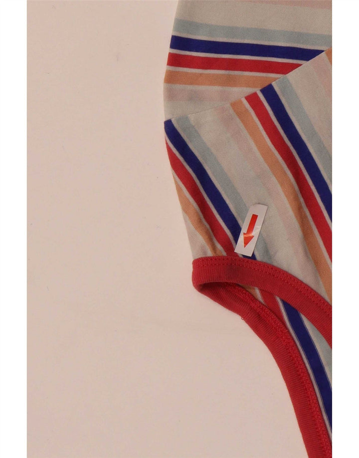 Vans T-Shirt Top UK 14 Stor Flerfarvet Stribet Bomuld