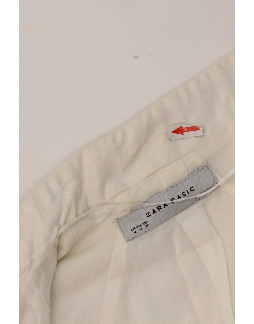 Zara Womens Open Bolero Jacket UK 12 Medium White Bomuld
