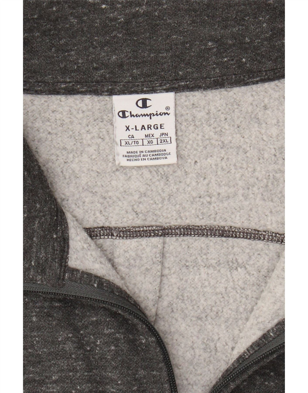 Champion Womens træningsdragt Topjakke UK 18 XL Grå Flecked