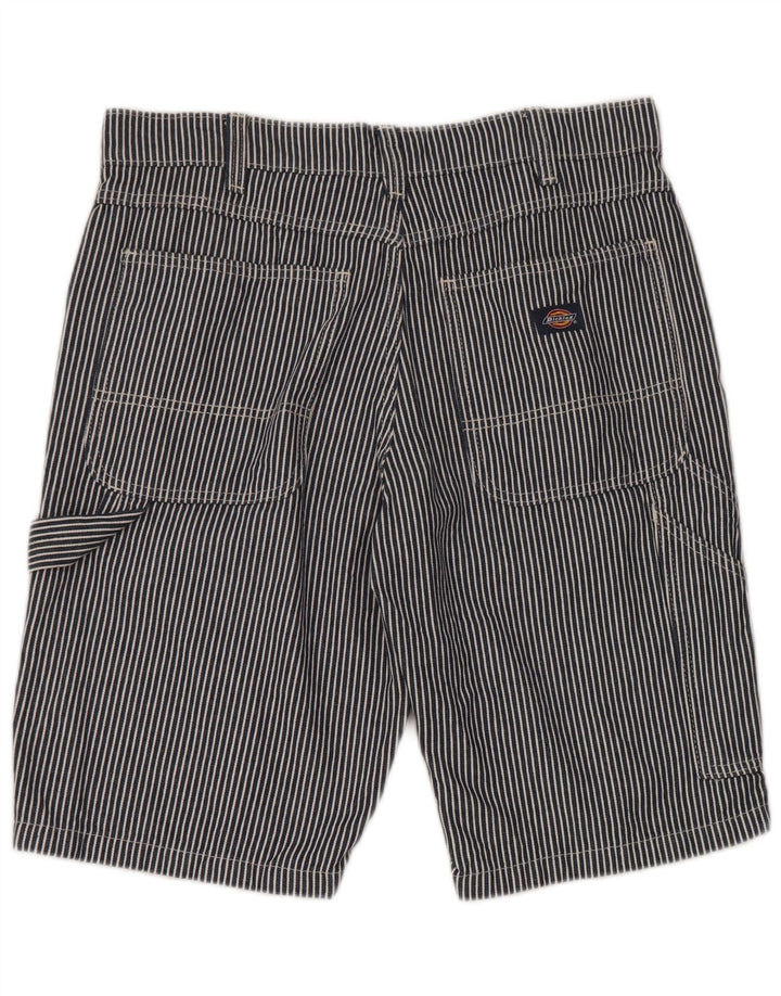 Dickies Herre Cargo Shorts W34 store marineblå stribet bomuld