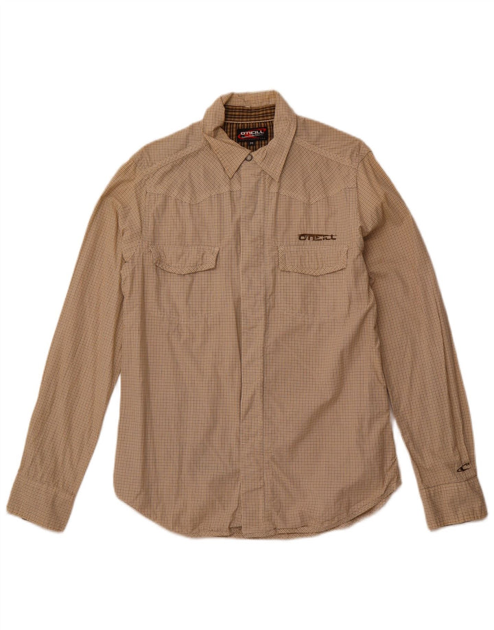 O'NEILL Herre grafisk skjorte Medium beige ternet bomuld