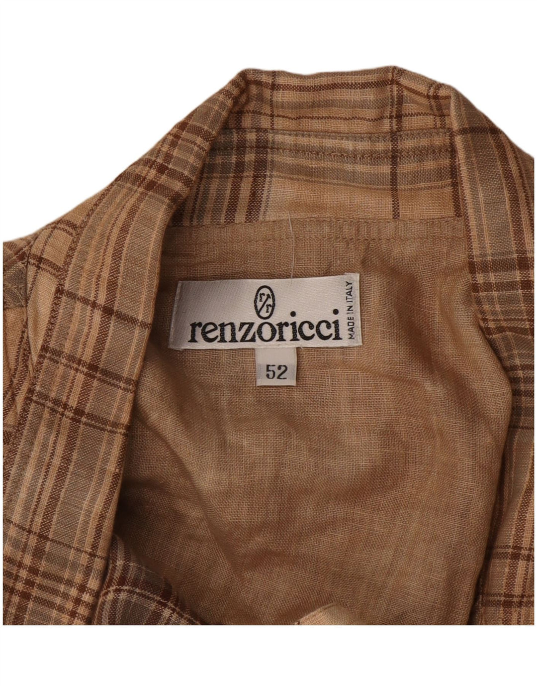 Vintage herre 3-knaps blazerjakke IT 52 XL Beige ternet