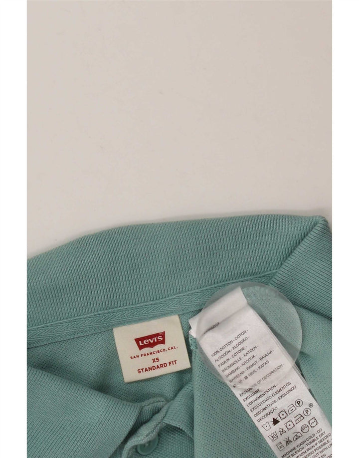 Levi's herre poloshirt med standard pasform XS blå bomuld