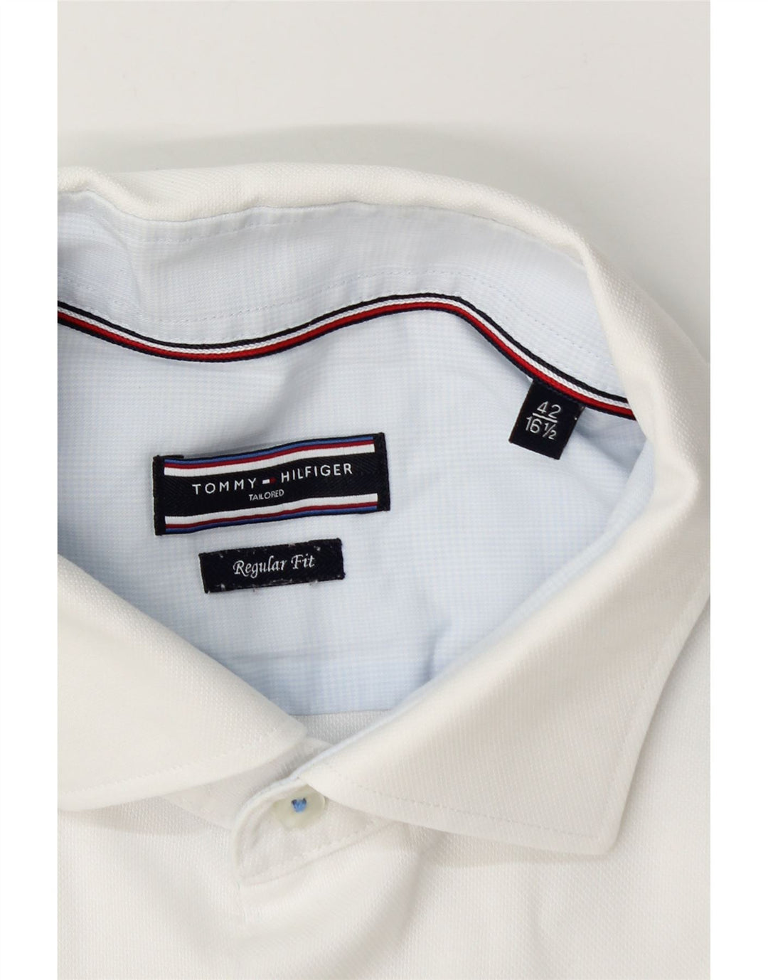 Tommy Hilfiger Herre Regular Fit Skjorte Str. 42 16 1/2 Large White