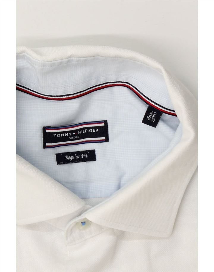 Tommy Hilfiger Herre Regular Fit Skjorte Str. 42 16 1/2 Large White