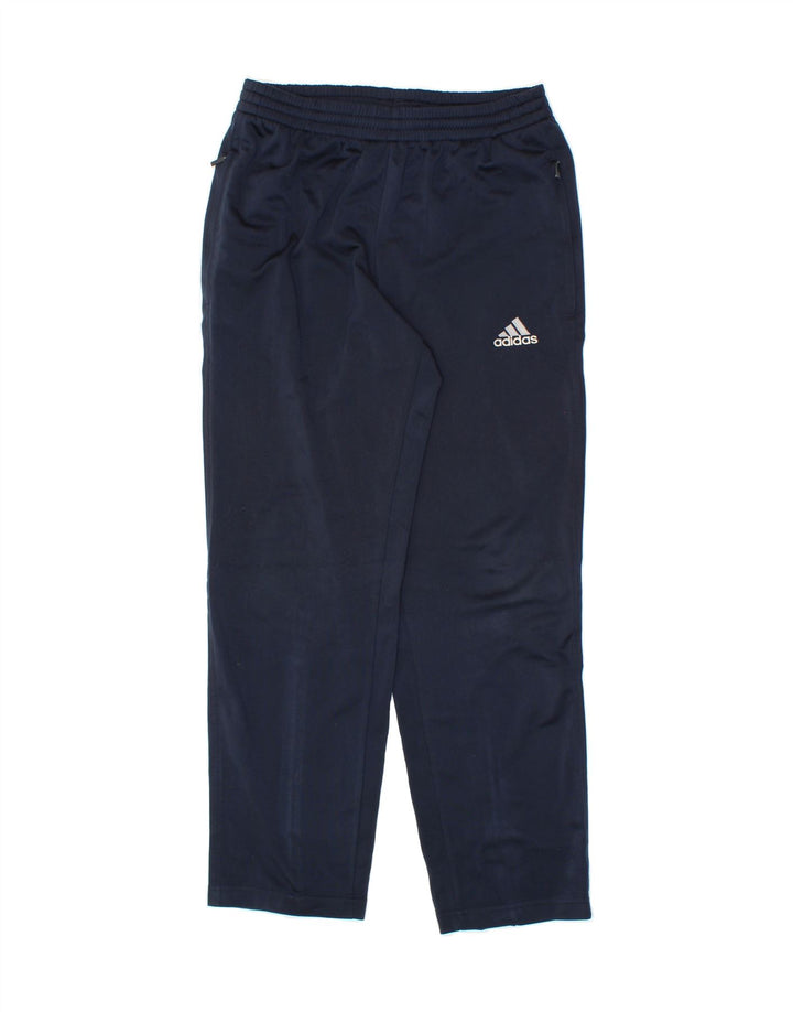ADIDAS Boys Tracksuit Trousers 13-14 Years  Navy Blue Polyester Vintage Adidas and Second-Hand Adidas from Messina Hembry 