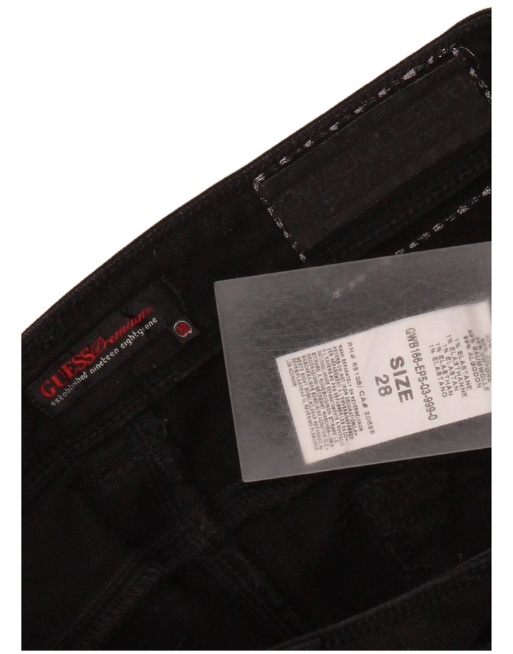 Guess Womens Cropped Jeans W28 L23 Sort bomuld